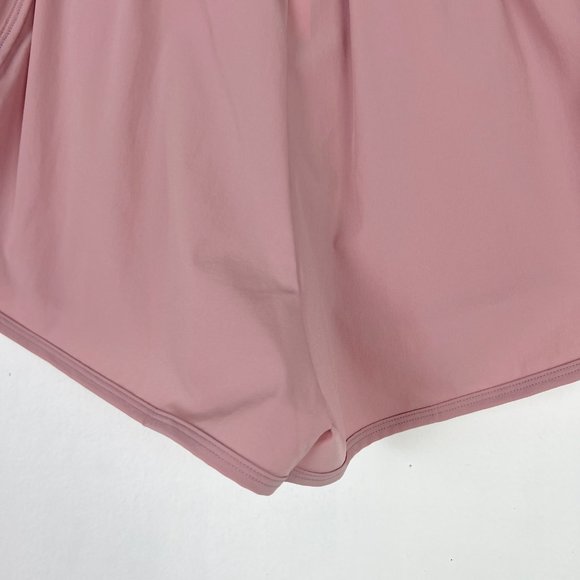 NWT HALARA High Waisted Dolphin Hem Casual Shorts 2" Pink Size Small S NEW - Picture 12 of 12